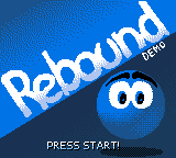 Rebound (Homebrew) — Title screen